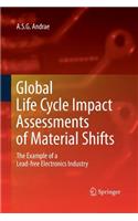 Global Life Cycle Impact Assessments of Material Shifts