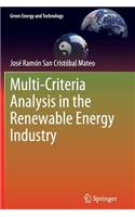 Multi Criteria Analysis in the Renewable Energy Industry