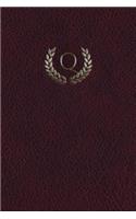 Monogram "Q" Journal: 365 page Journal Diary Notebook