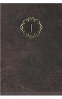 Monogram "J" Notebook: (10 Monogram Aged 150 Lined)