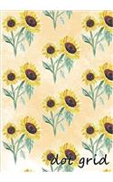 Dot Grid Notebook Sunflower