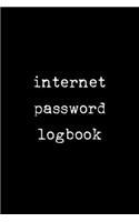 Internet password logbook