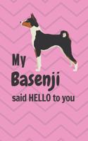 My Basenji said HELLO to you: For Basenji Dog Fans