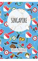 Singapore Travel Journal: 6x9 Travel planner I Road trip planner I Dot grid journal I Travel notebook I Travel diary I Pocket journal I Gift for Backpacker