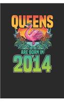 Queens Are Born In 2014: Graph Paper Notebook / Journal (6" X 9" - 5 Squares per inch - 120 Pages) - Birthday Gift Idea