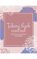 Taking Back Control Monthly Budget Planner