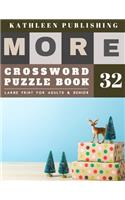 Crossword Large Print: Crossword Puzzle game for Seniors - Hours of brain-boosting entertainment for adults and kids - reindeer design