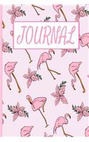 Journal: Pink Flamingo Pattern