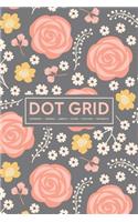 Dot Grid Notebook - Journal- Libreta - Cahier - Taccuino - Notizbuch: 110 Dotted Pages of Bullets for Journaling, Note Taking or to Create Your Own Planner, Organizer or Diary: Pink Floral Scatter 081-6