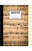 Blank Sheet Music Manuscript Paper