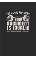 I'm Your Trainer: Fitness Trainer Notebook, Blank Lined (6" x 9" - 120 pages) Sports Themed Notebook for Daily Journal, Diary, and Gift