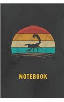 Notebook: Scorpion Composition notebook Retro Vintage Circle Color For Scorpion Lovers - Journal for Writing For Scorpion Favor- College Ruled Blank Lined Siz(7 Scorpion Lovers Notebook)