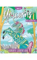 Unicorns Adult Coloring Book Vol 3