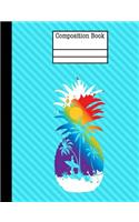 Pineapple Surf Beach Composition Notebook - College Ruled