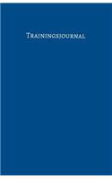 Trainingsjournal: Notizbuch blau - ca. Din A5 - blanko - 103 S. - glänzendes Softcover