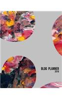 Blog Planner 2019: 52 Weeks Daily Planner Organizer For Tracking Hourly Personal and Work Event Schedules With Priorities, Key Follow-up and Checklist Sections - Water