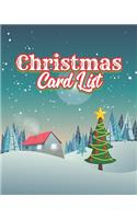Christmas Card List: Send & Receive Address Notebook