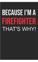 2019 Firefighter Planner: Because I'm a Firefighter, That's Why! 52 Week Schedule and Notebook