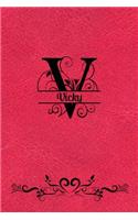 Split Letter Personalized Name Journal - Vicky