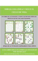 Hojas de actividades imprimibles para niños (Dibuja una línea y sigue el ciclo de vida)