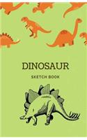 Dinosaur Sketch Book: Small Blank Page Journal or Daily Diary, for Kids, Drawing Pad, Softcover(Elite Journal)