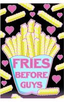 Fries Before Guys Pastel Goth Hearts Grunge Emo Journal Notebook: Punk Rock Lined Journal A4 Notebook, for School, Home, or Work