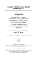 H.R. 3459: Protecting Local Business Opportunity Act