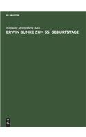 Erwin Bumke Zum 65. Geburtstage