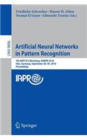 Artificial Neural Networks in Pattern Recognition