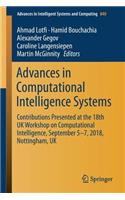 Advances in Computational Intelligence Systems