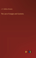 Law of Usages and Customs