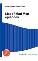 List of Mad Men Episodes