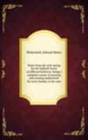 Water from the well-spring for the Sabbath hours of afflicted believers