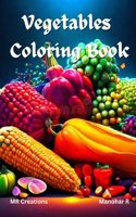 Vegetables coloring book