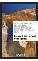 Prayers for All Occasions