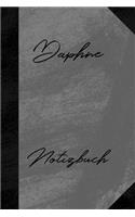 Daphne Notizbuch: Kariertes Notizbuch mit 5x5 Karomuster für deinen Vornamen