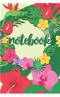 Notebook: Pretty Floral Journal & Diary Notebook for Girls, Teens, and Women: 120 6x9 Lined Pages With Beautiful Flowers for Writing and Drawing Colorful Flor