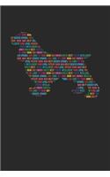 Cocker Spaniel Notebook 'Word Cloud' - Gift for Cocker Spaniel Lovers - Cocker Spaniel Journal