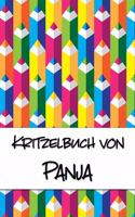 Kritzelbuch von Panja: Kritzel- und Malbuch mit leeren Seiten für deinen personalisierten Vornamen