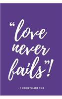 Love Never Fails