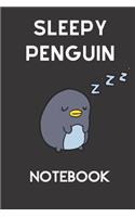 Sleepy Penguin Notebook