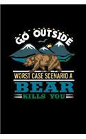 Go Outside Worst Case Scenario a Bear Kills You: Journal for Campers