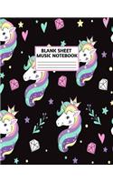 Blank Sheet Music Notebook