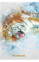 Notebook: For Tiger Lover, A Primary Journal for Kids to Write things in.