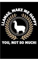 Llamas, Make Me Happy You, Not So Much!