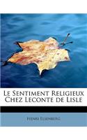 Le Sentiment Religieux Chez LeConte de Lisle