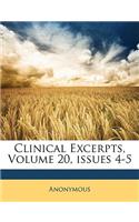 Clinical Excerpts, Volume 20, Issues 4-5