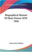 Biographical Memoir of Hans Zinsser 1878-1940