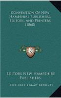 Convention of New Hampshire Publishers, Editors, and Printers (1868)