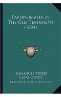 Paronomasia In The Old Testament (1894)